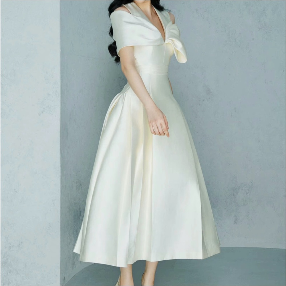 Cream Evening Dress